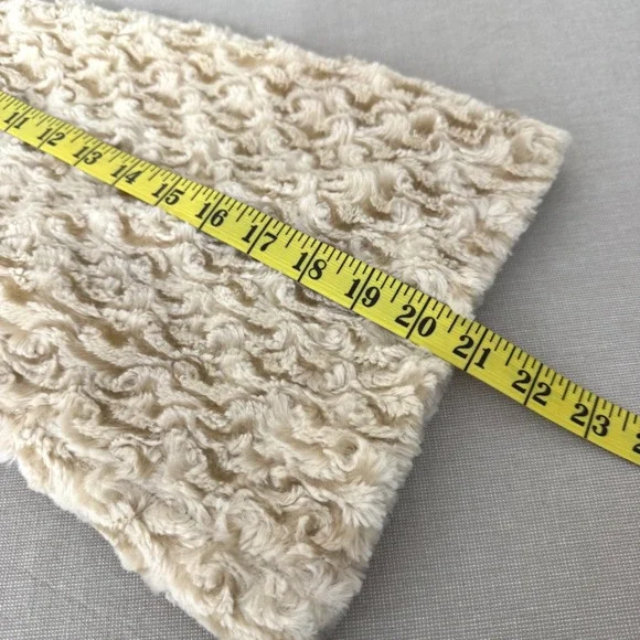 Vintage Sarah-Jane Blonde Faux Fur Snap Front Swing Jacket Size 12 - Picture 14 of 14